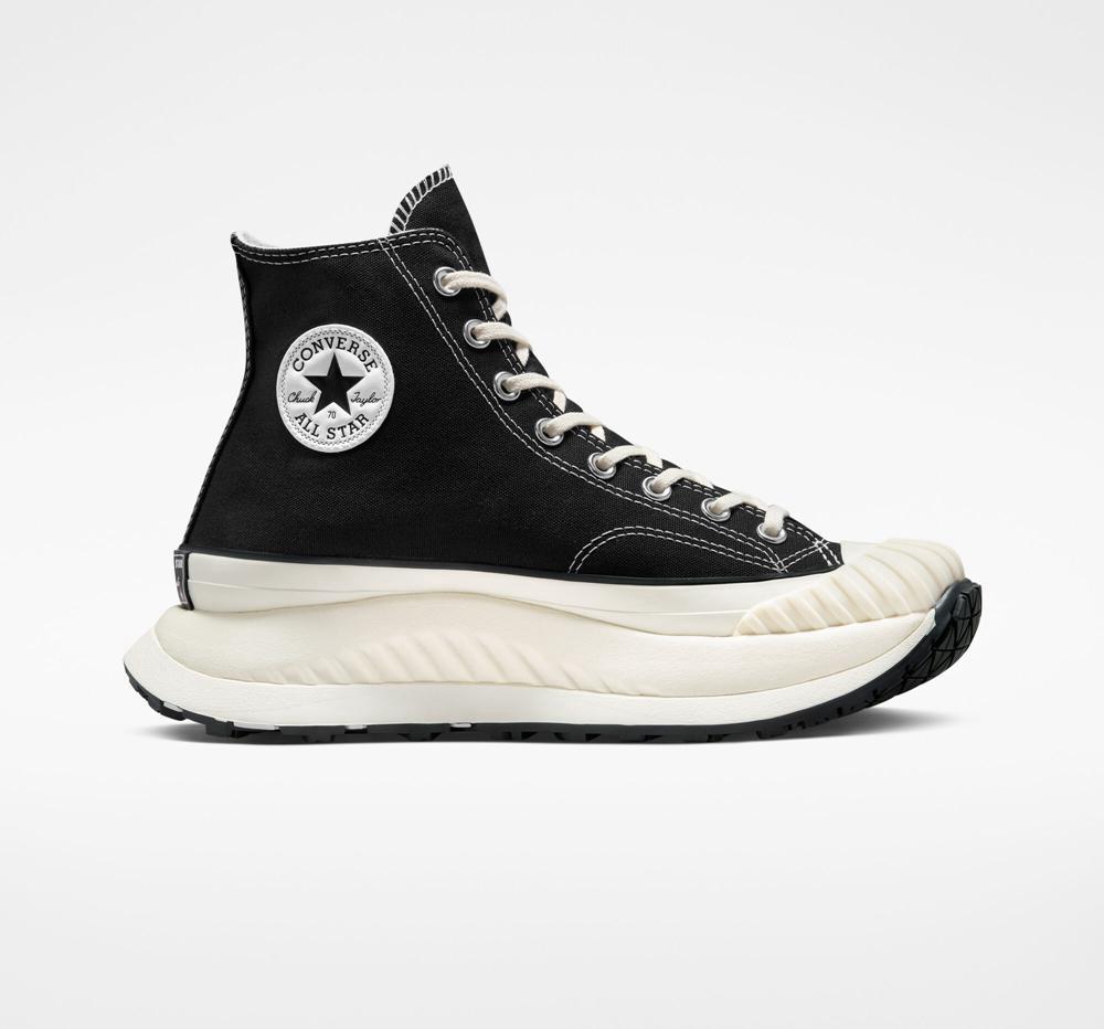Converse Chuck 70 At Cx Unisex High Top Platform Skor Dam Svarta Svarta | 348520HZE