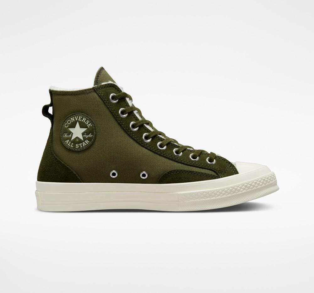 Converse Chuck 70 Fodrade Colorblock Unisex Höga Herr Gröna | 019246HTC
