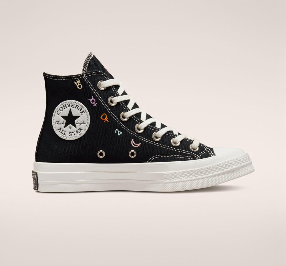 Converse Chuck 70 Mystic Symbols Höga Dam Svarta Vita | 415278OJC