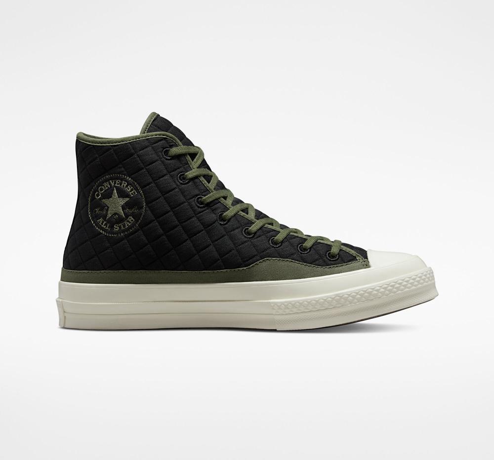 Converse Chuck 70 Quiltad Unisex Höga Dam Svarta | 173245EMZ