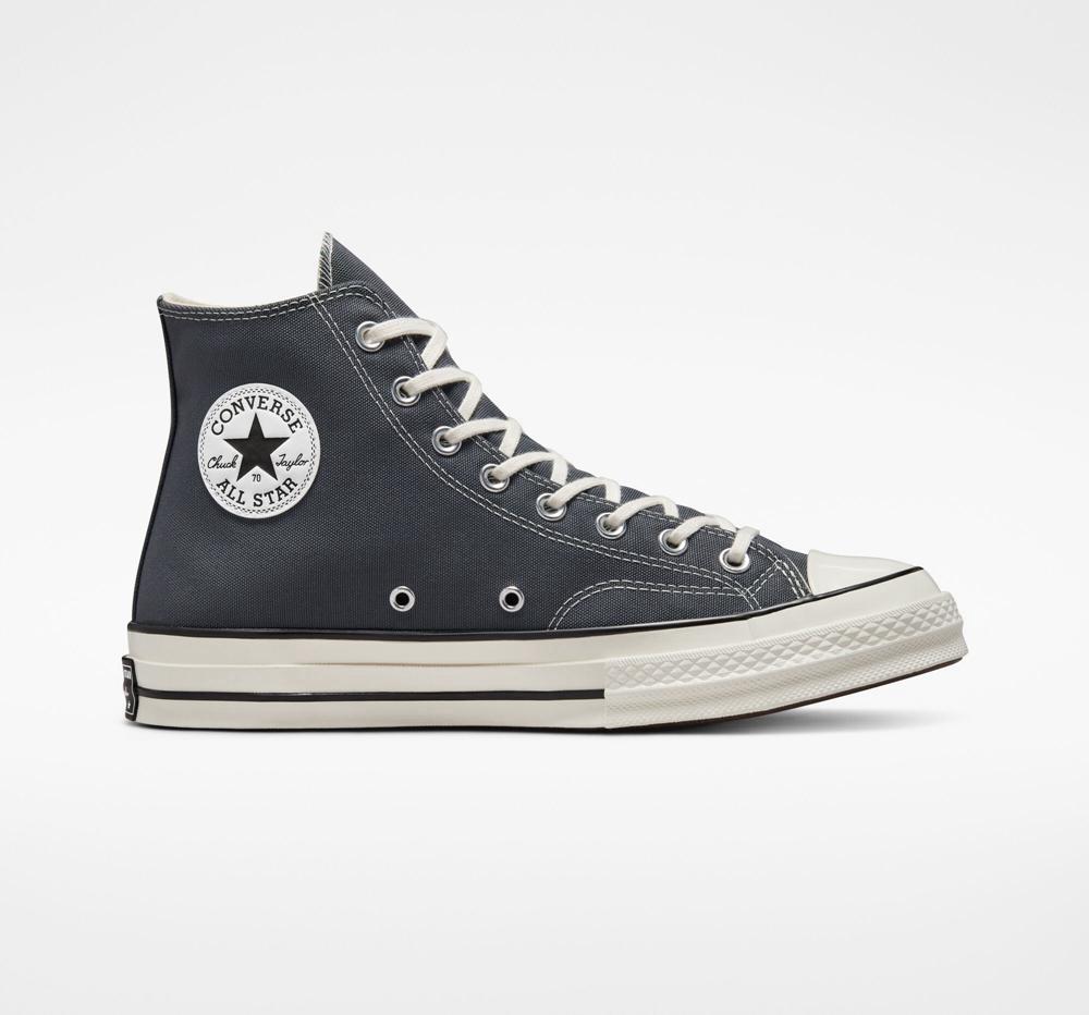 Converse Chuck 70 Vintage Canvas Unisex Höga Herr Grå Svarta | 574068HLJ
