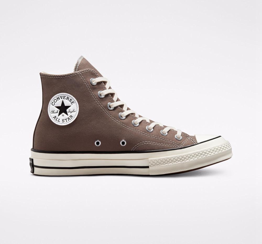 Converse Chuck 70 Vintage Canvas Unisex Höga Herr Bruna Svarta | 849031SKT