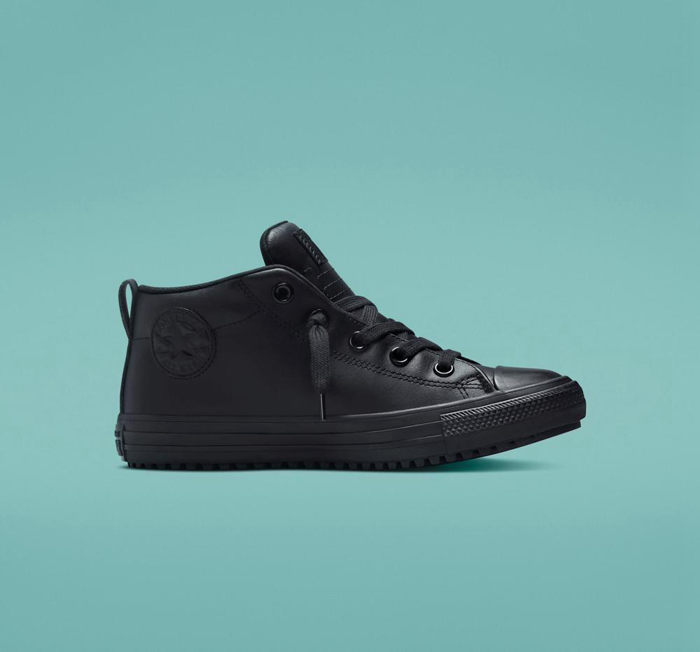 Converse Chuck Taylor All Star Counter Climate Street Boot Little Kids Ankelboots Pojke Svarta Svarta Svarta | 193728NRI