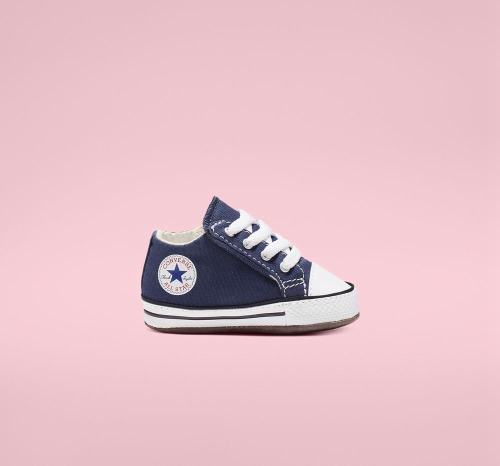 Converse Chuck Taylor All Star Cribster Easy On Baby Ankelboots Tjej Marinblå Vita | 759186QSN