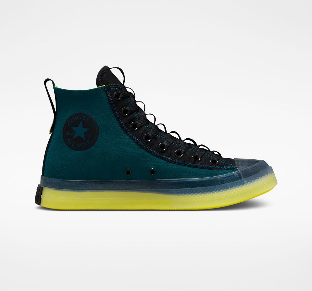 Converse Chuck Taylor All Star Cx Explore Edge Glow Unisex Höga Dam Gröna Turkos Svarta | 157603CBV