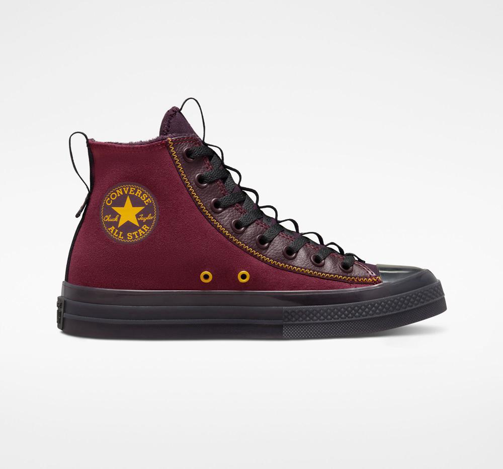 Converse Chuck Taylor All Star Cx Explore Counter Climate Unisex Höga Dam Vinröda Mörksvarta | 320169KGD