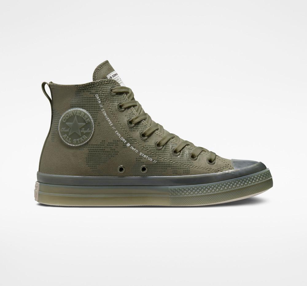 Converse Chuck Taylor All Star Cx Global Patch Logo Unisex Höga Herr Gröna Vita | 257463QRT