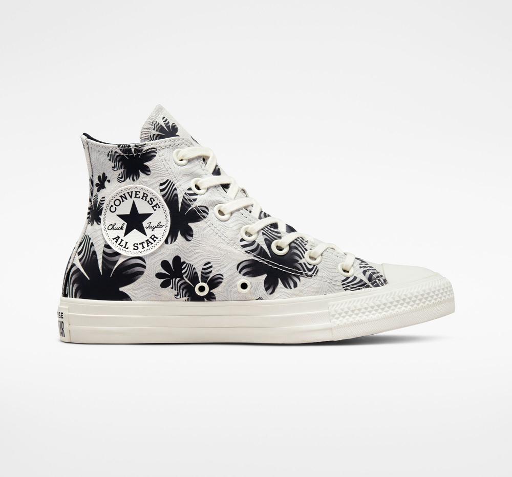 Converse Chuck Taylor All Star Desert Floral Höga Dam Grå Ljussvarta | 645108UZW