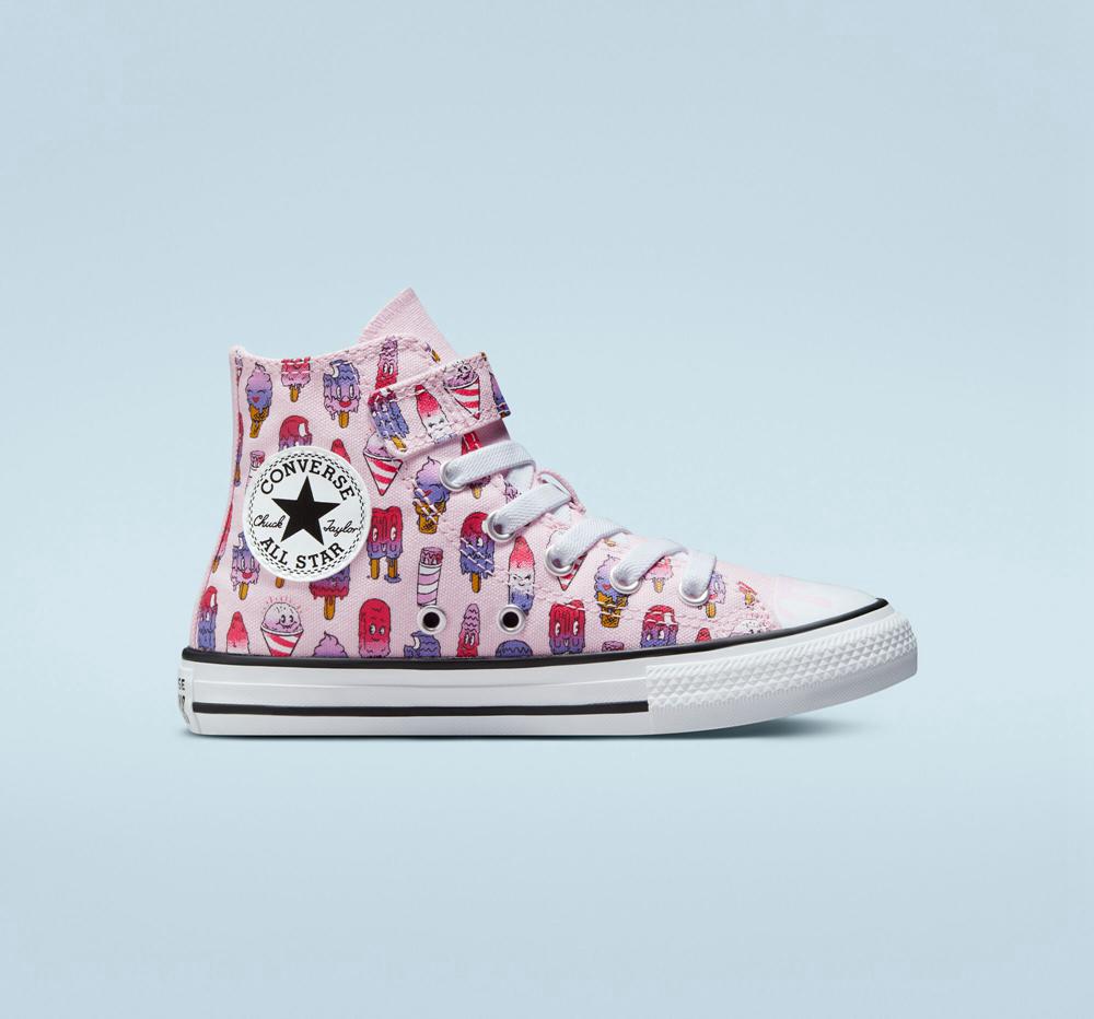 Converse Chuck Taylor All Star Easy On Frozen Treats Little Kids Höga Pojke Rosa Rosa | 503892TPL