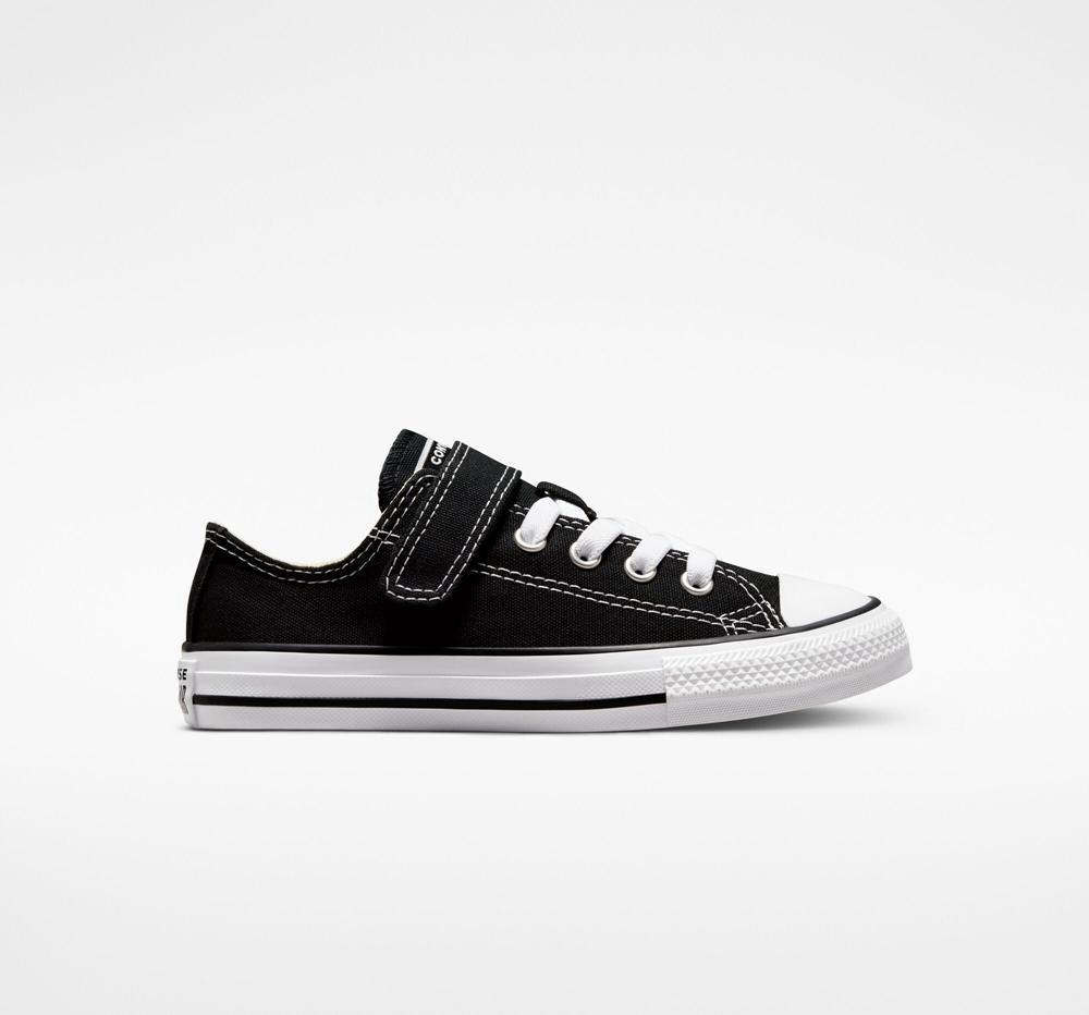Converse Chuck Taylor All Star Easy On Little Kids Låga Tjej Svarta Vita | 867304VPT