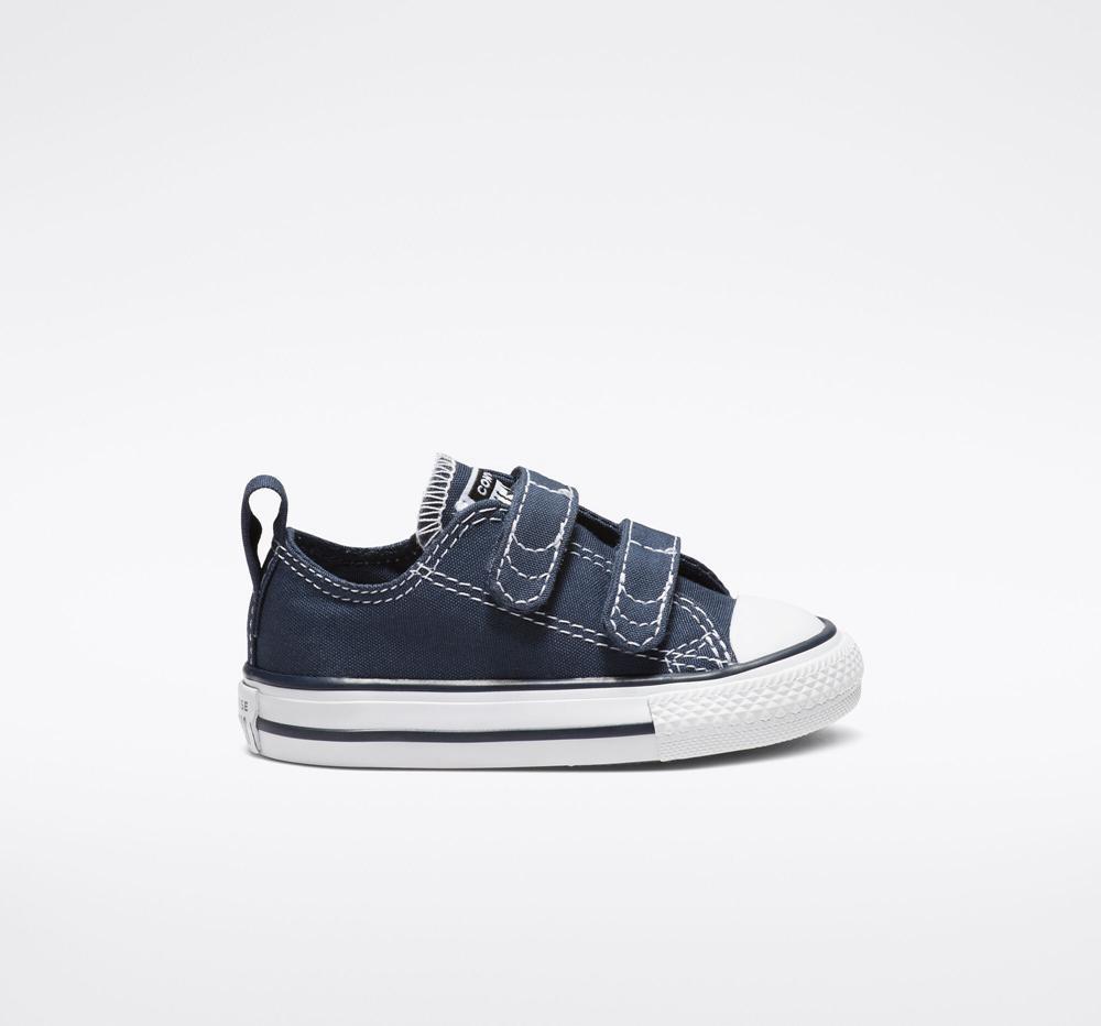 Converse Chuck Taylor All Star Easy On Toddler Låga Tjej Marinblå Vita | 406719XTO