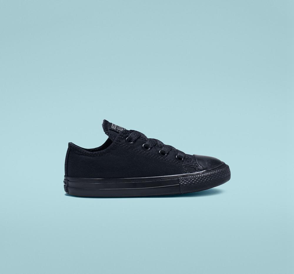 Converse Chuck Taylor All Star Klassiska Toddler Låga Tjej Svarta | 032869ETQ