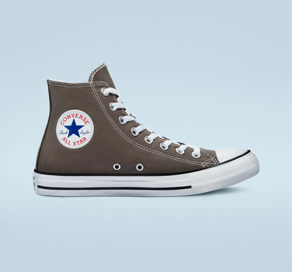 Converse Chuck Taylor All Star Klassiska Unisex Höga Herr Grå | 145872UNL