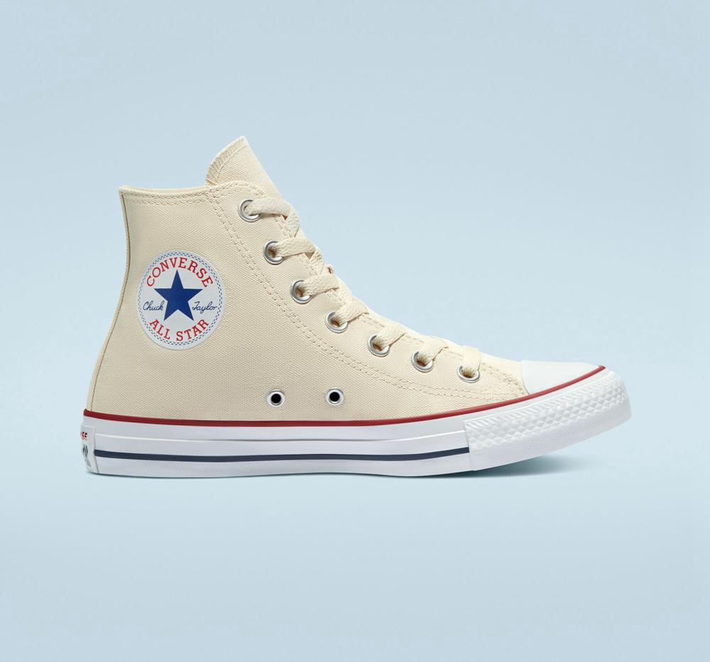 Converse Chuck Taylor All Star Klassiska Unisex Höga Herr Natural Ivory | 169735NZK