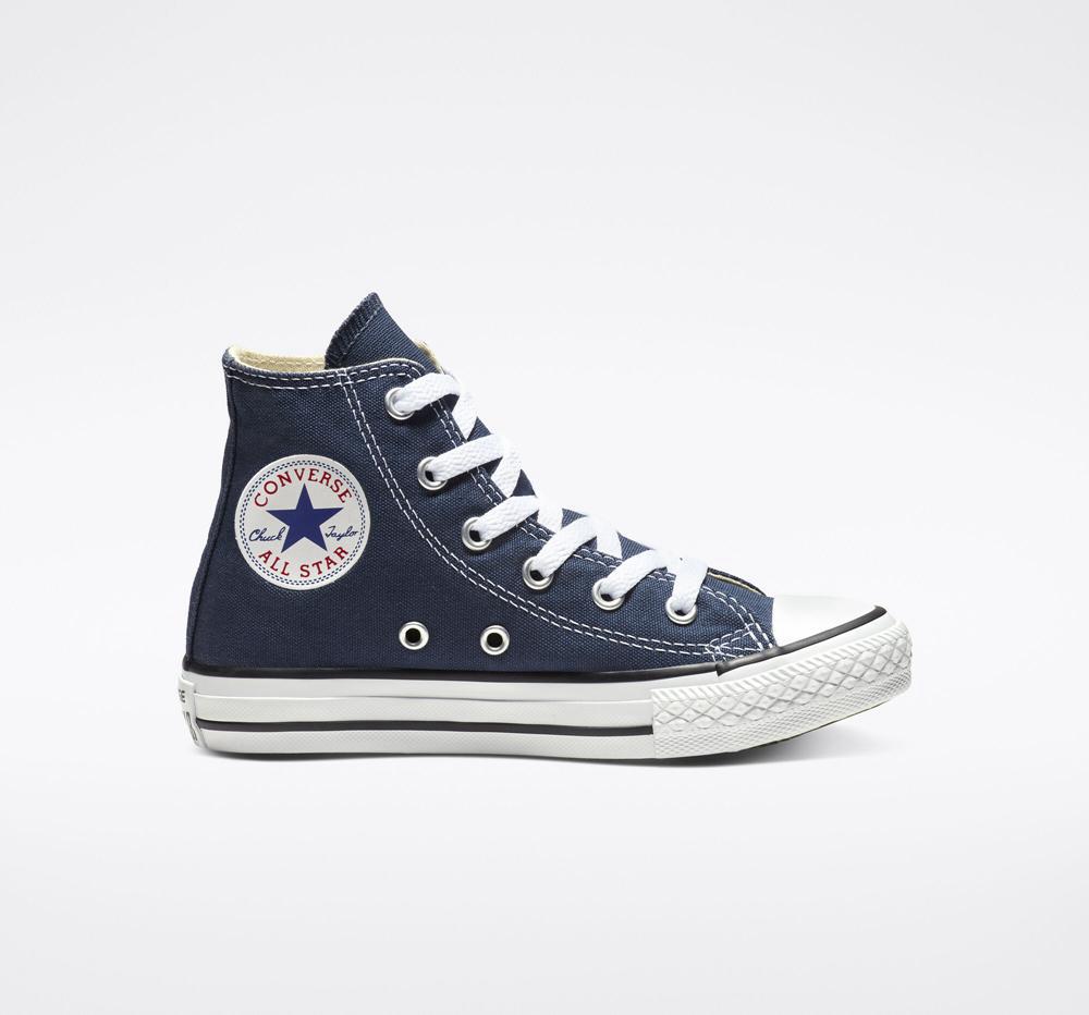 Converse Chuck Taylor All Star Klassiska Little Kids Höga Pojke Marinblå | 207135RZO
