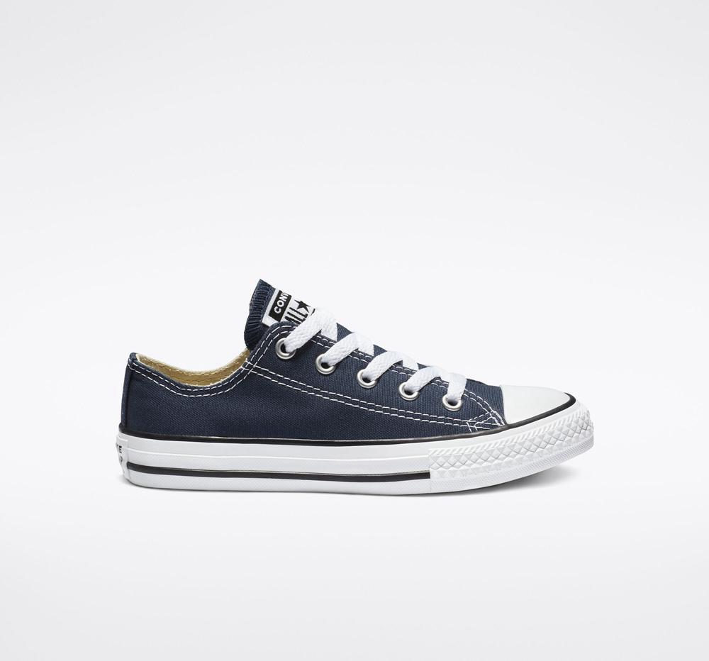 Converse Chuck Taylor All Star Klassiska Little Kids Låga Tjej Marinblå | 509742IHR