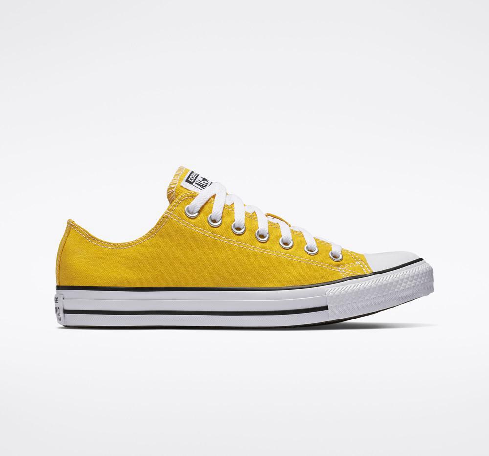 Converse Chuck Taylor All Star Klassiska Unisex Låga Dam Gula Citron | 620713MFE