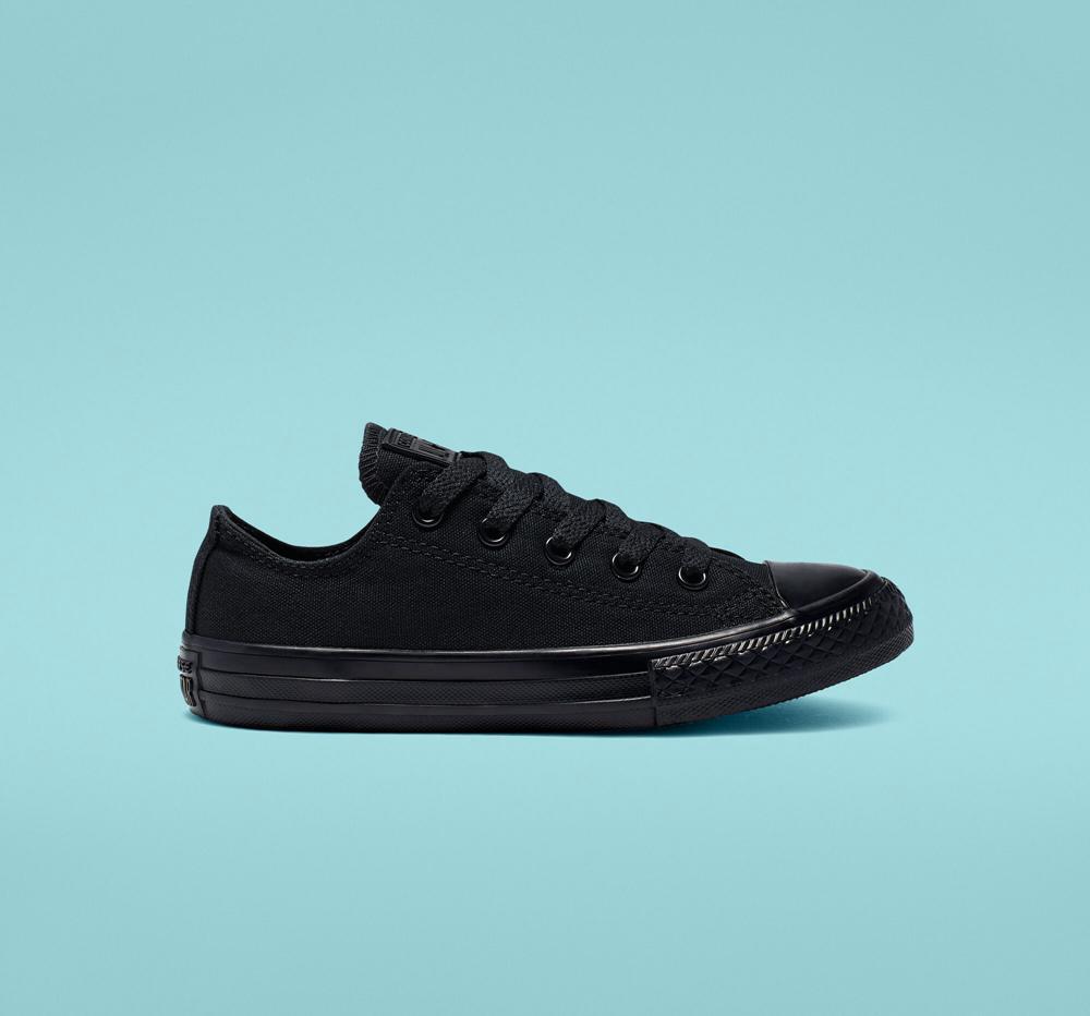 Converse Chuck Taylor All Star Klassiska Little Kids Låga Pojke Svarta | 651432LWF