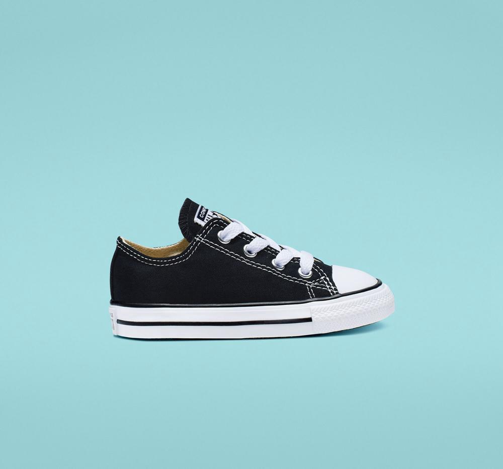 Converse Chuck Taylor All Star Klassiska Toddler Låga Tjej Svarta | 745613DFH