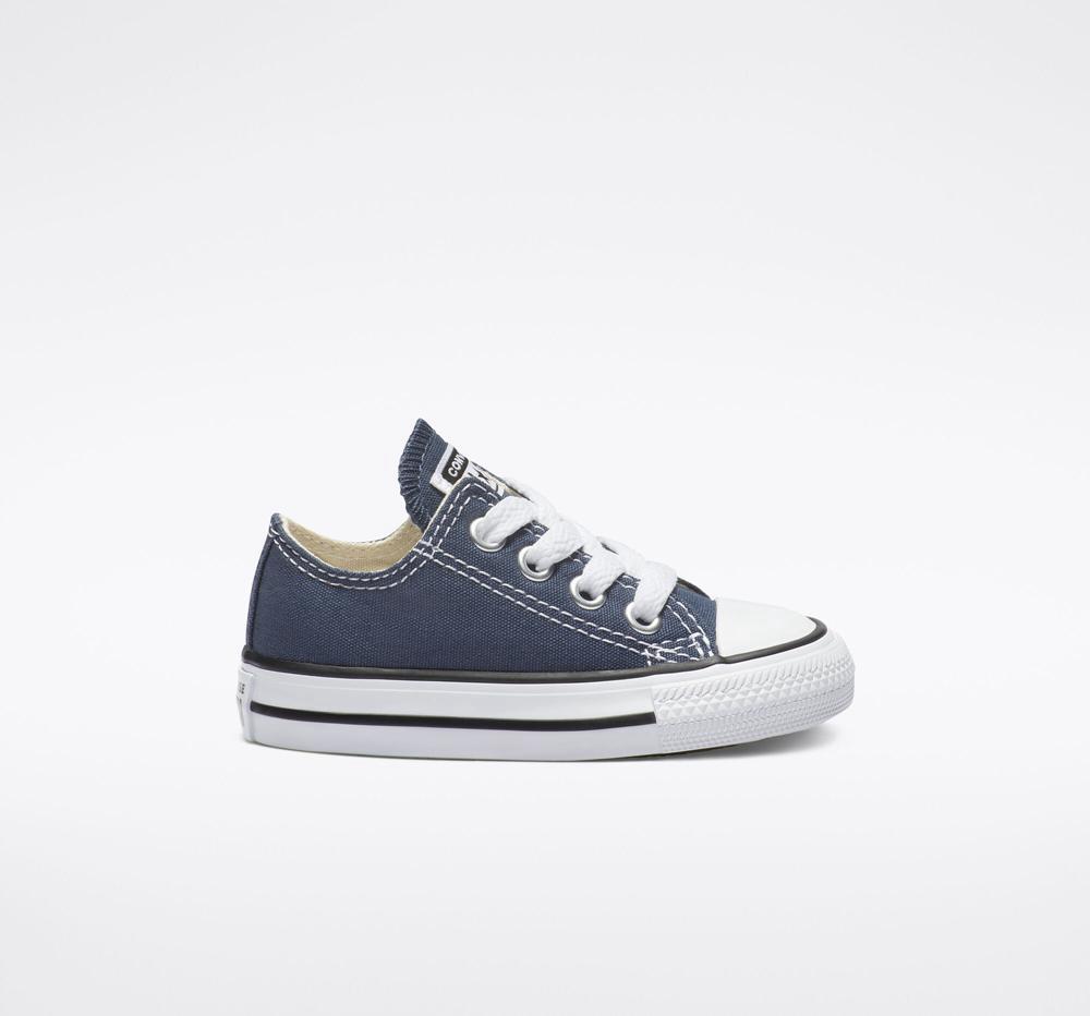 Converse Chuck Taylor All Star Klassiska Toddler Låga Tjej Marinblå | 749835SRE