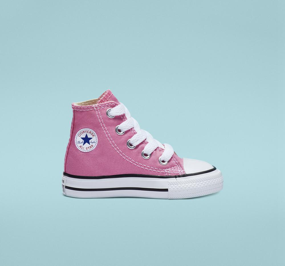 Converse Chuck Taylor All Star Klassiska Toddler Höga Tjej Rosa | 753180SLD