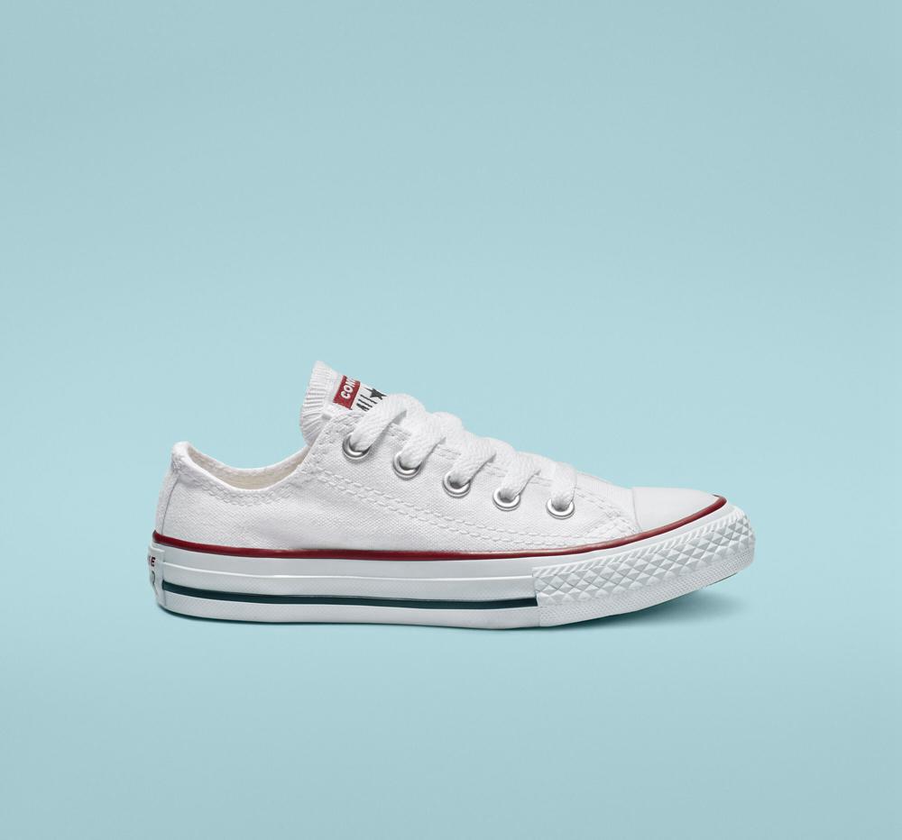 Converse Chuck Taylor All Star Klassiska Little Kids Låga Pojke Vita | 863549HXI