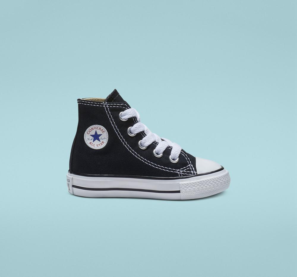 Converse Chuck Taylor All Star Klassiska Toddler Höga Pojke Svarta | 875324HVM