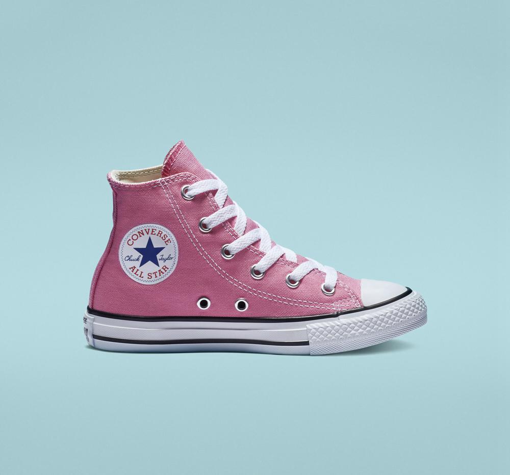 Converse Chuck Taylor All Star Klassiska Little Kids Höga Tjej Rosa | 901287DLV