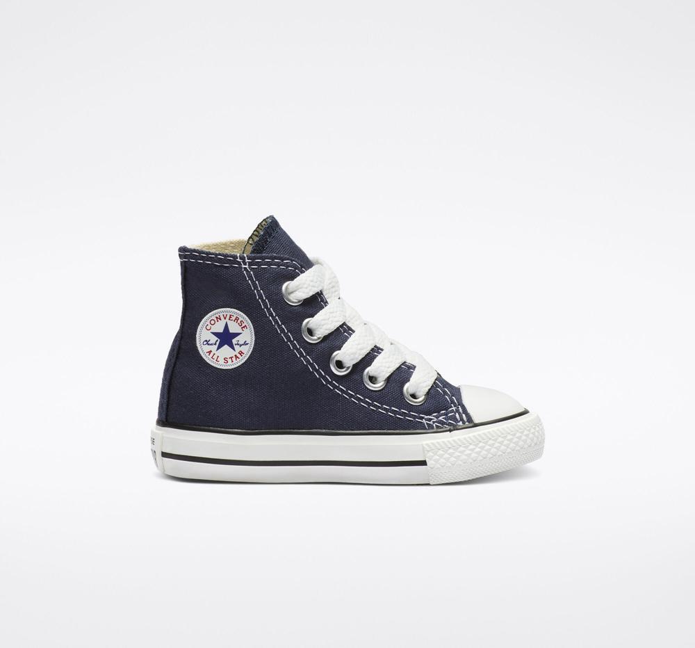 Converse Chuck Taylor All Star Klassiska Toddler Höga Tjej Marinblå | 916438KTM