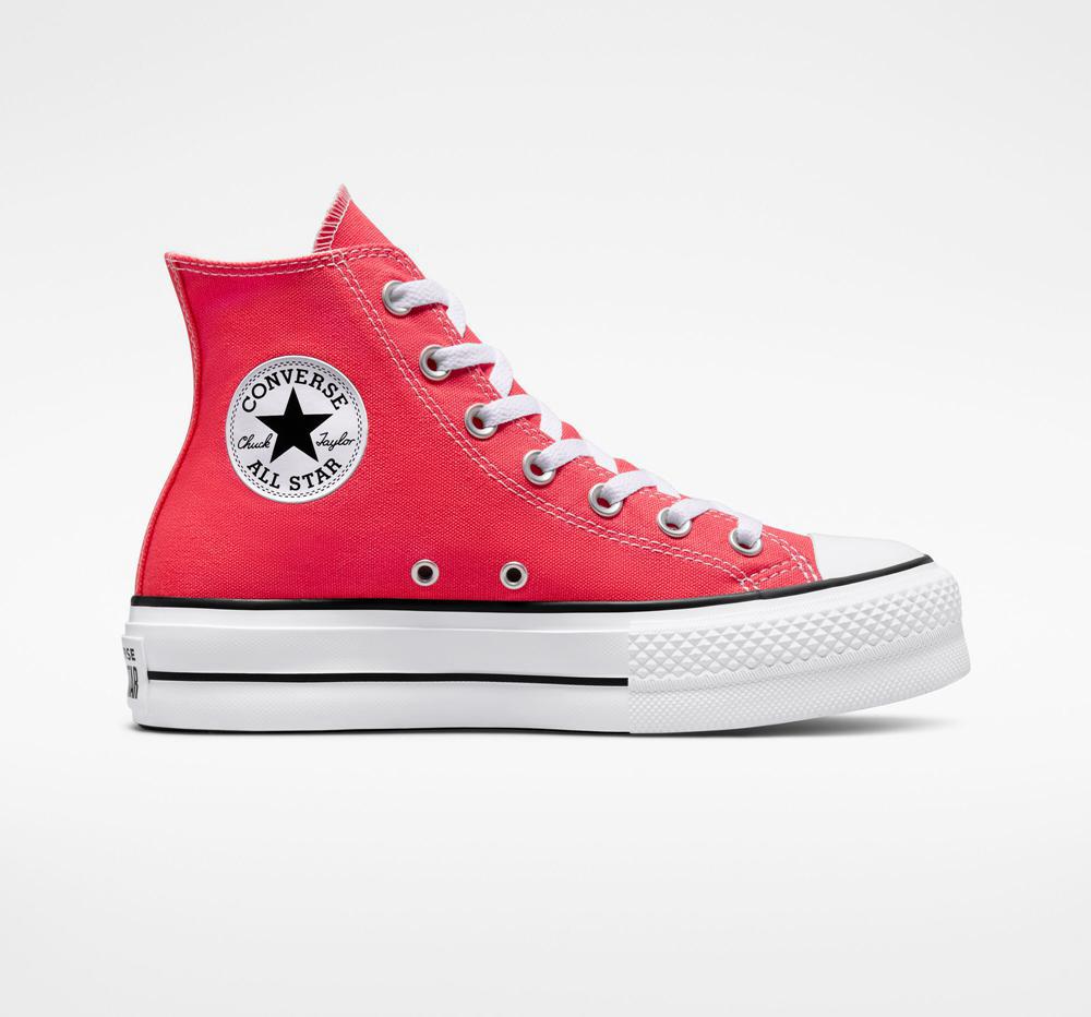 Converse Chuck Taylor All Star Lift Surplus Canvas High Top Platform Skor Dam Röda | 462879RIF