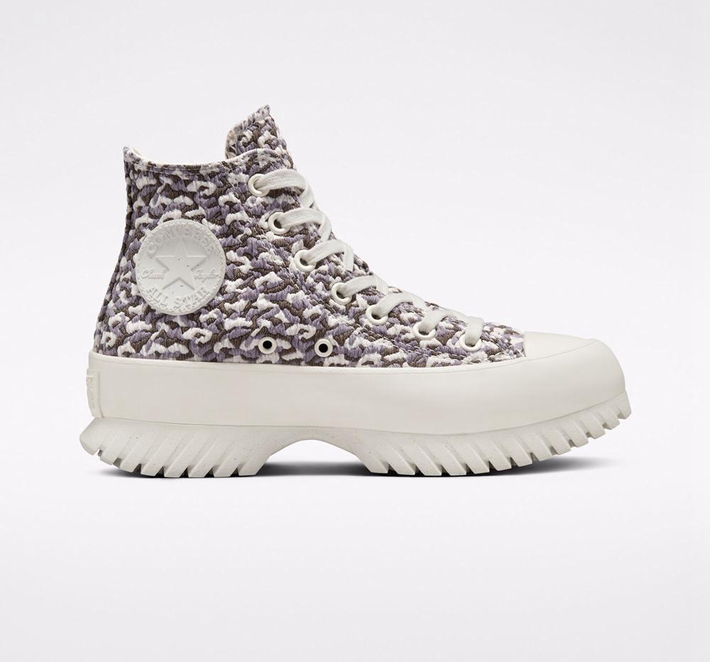 Converse Chuck Taylor All Star Lugged 2.0 Jacquard Unisex Höga Dam Bruna | 504936HYN