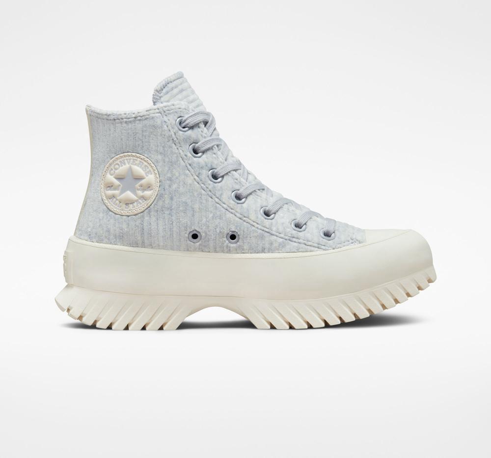 Converse Chuck Taylor All Star Lugged 2.0 Velour Unisex Höga Herr Blå | 574896TYQ