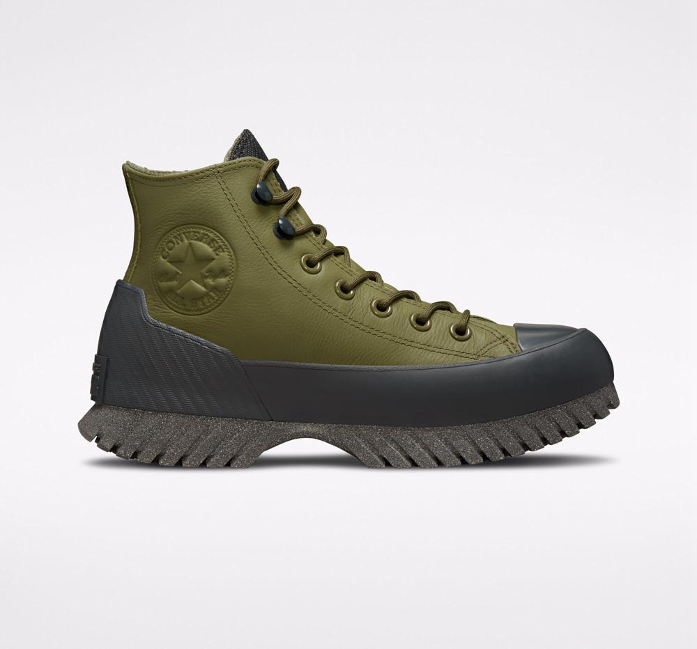Converse Chuck Taylor All Star Lugged 2.0 Counter Climate Unisex Stövlar Dam Gröna Grå Svarta | 650814CTZ