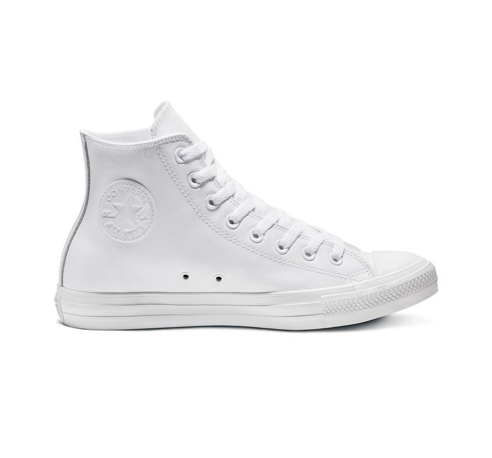 Converse Chuck Taylor All Star Läder Unisex Höga Dam Vita | 587392TQO