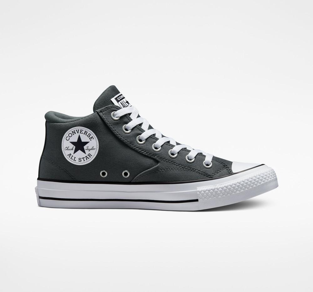 Converse Chuck Taylor All Star Malden Street Unisex Mid Låga Herr Grå Vita Svarta | 183647AKY