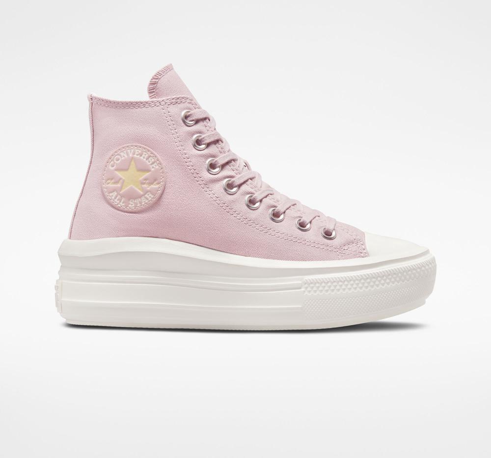 Converse Chuck Taylor All Star Move High Top Platform Skor Dam Rosa Citron | 065431UIK