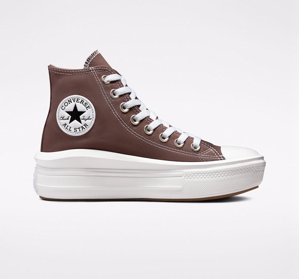 Converse Chuck Taylor All Star Move High Top Platform Skor Dam Bruna Vita | 692780TIB