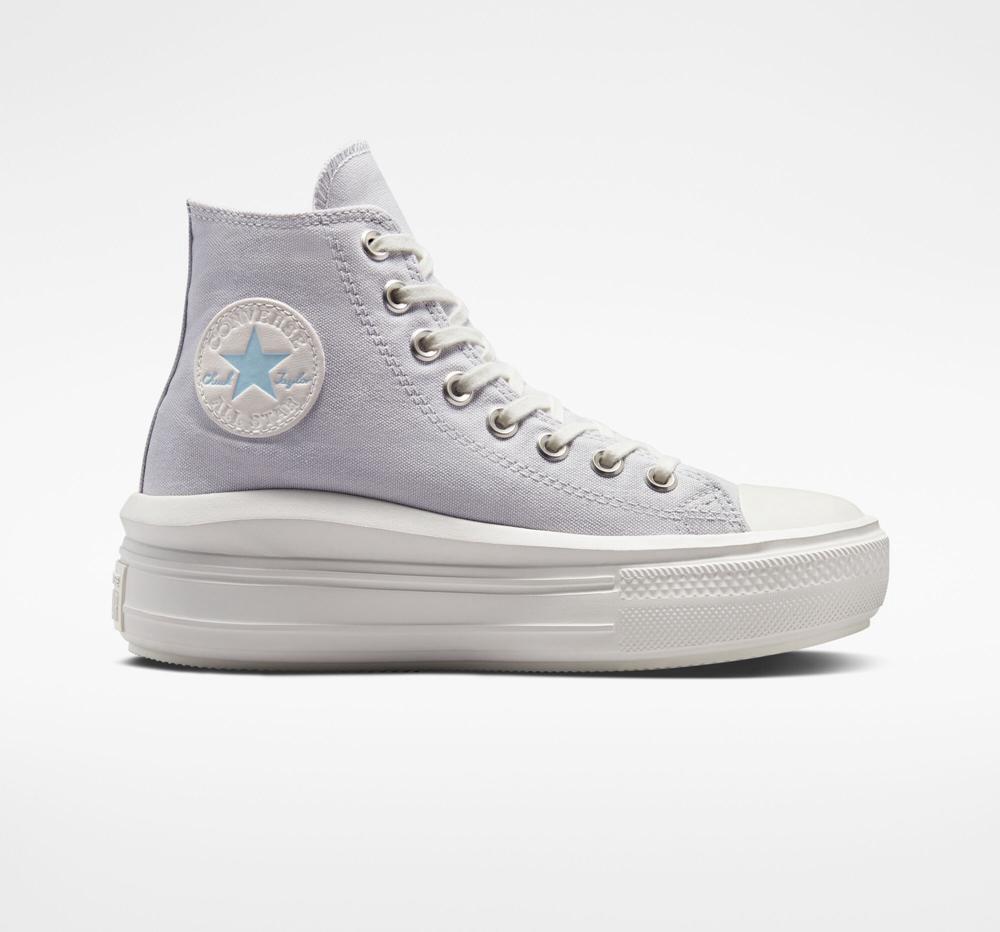 Converse Chuck Taylor All Star Move High Top Platform Skor Dam Grå Vita | 975108VCG