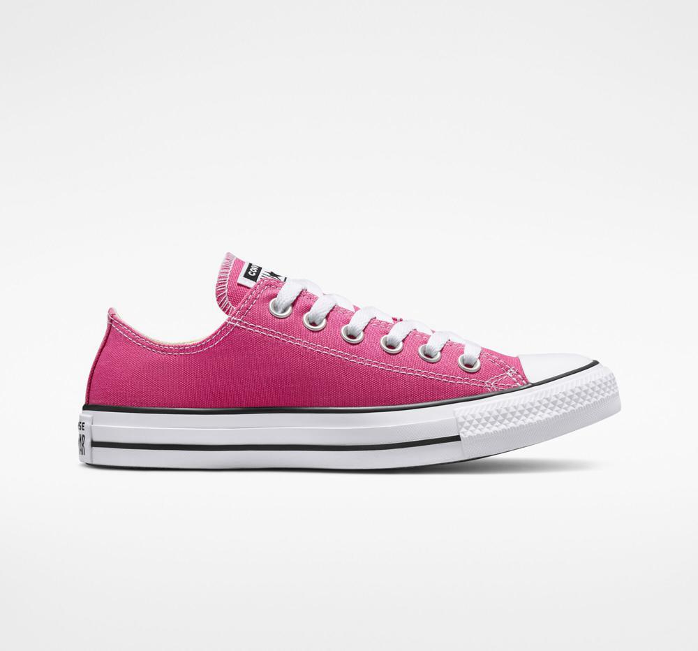 Converse Chuck Taylor All Star Seasonal Color Unisex Låga Dam Fuchsia Vita Svarta | 405376JML