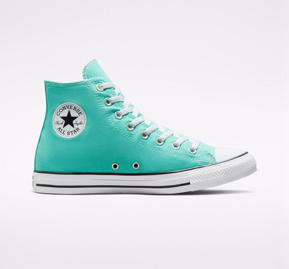 Converse Chuck Taylor All Star Seasonal Color Unisex Höga Dam Turkos | 496821WTR
