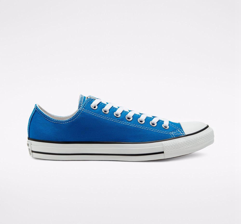 Converse Chuck Taylor All Star Seasonal Color Unisex Låga Dam Blå | 681359IAP