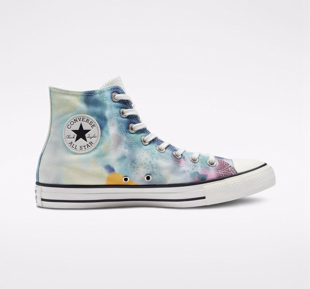 Converse Chuck Taylor All Star Tie Dye Unisex Höga Dam Vita Olika Färger Svarta | 834209RAL