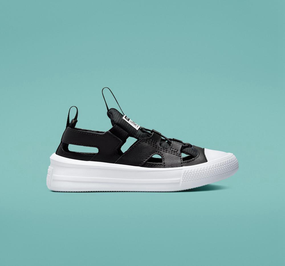 Converse Chuck Taylor All Star Ultra Sandal Little Kids Låga Tjej Svarta Svarta Vita | 758062BXU