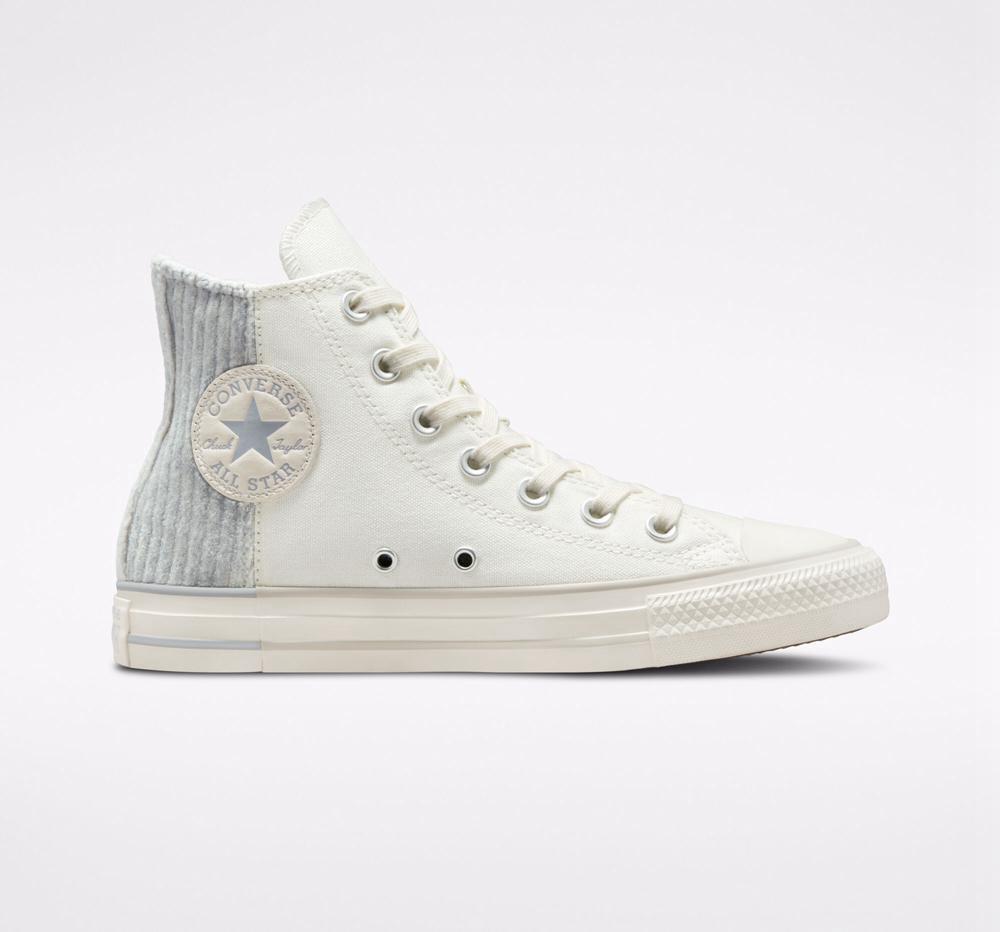 Converse Chuck Taylor All Star Velour Unisex Höga Dam Vita | 215849WTF