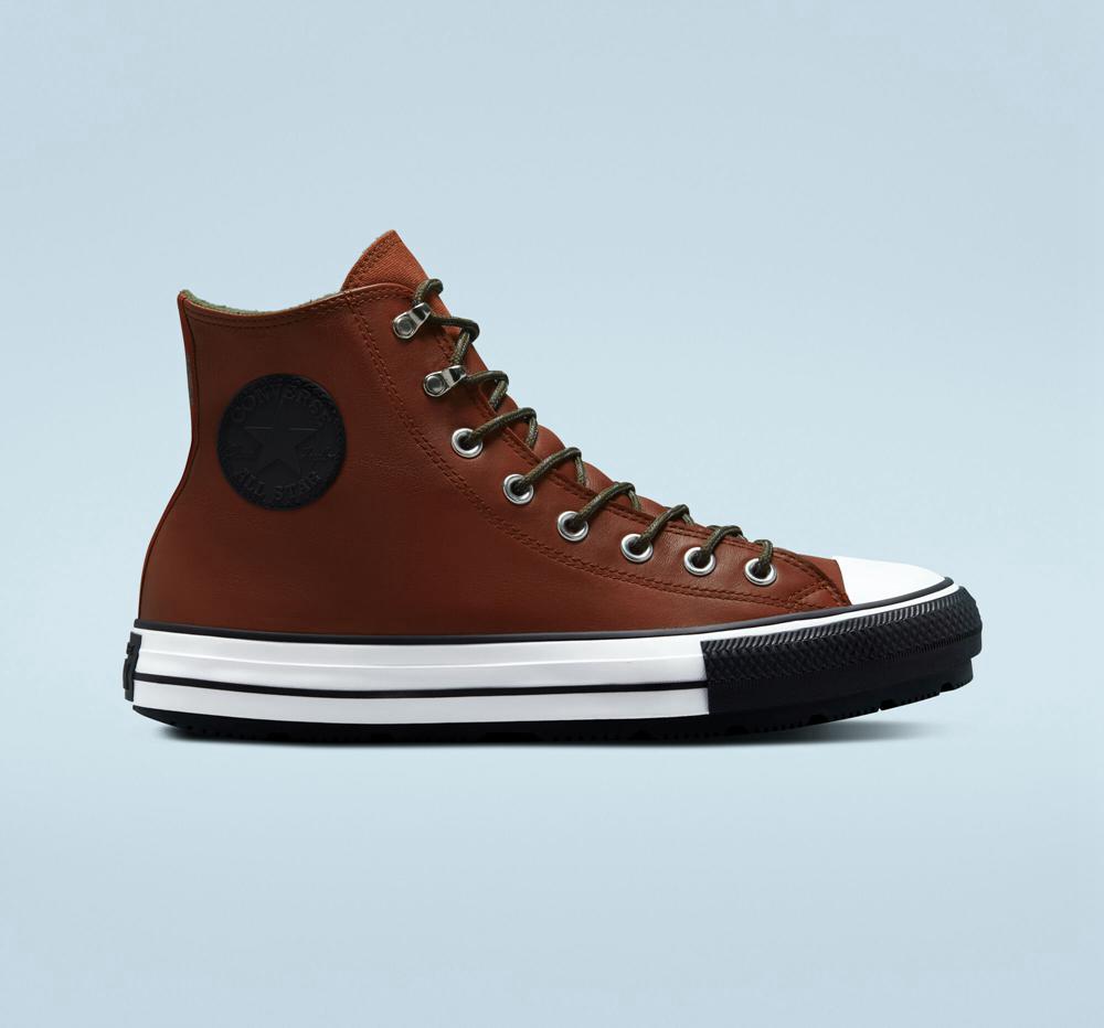 Converse Chuck Taylor All Star Vinter Unisex Stövlar Herr Vinröda Vita Svarta | 893154WDC