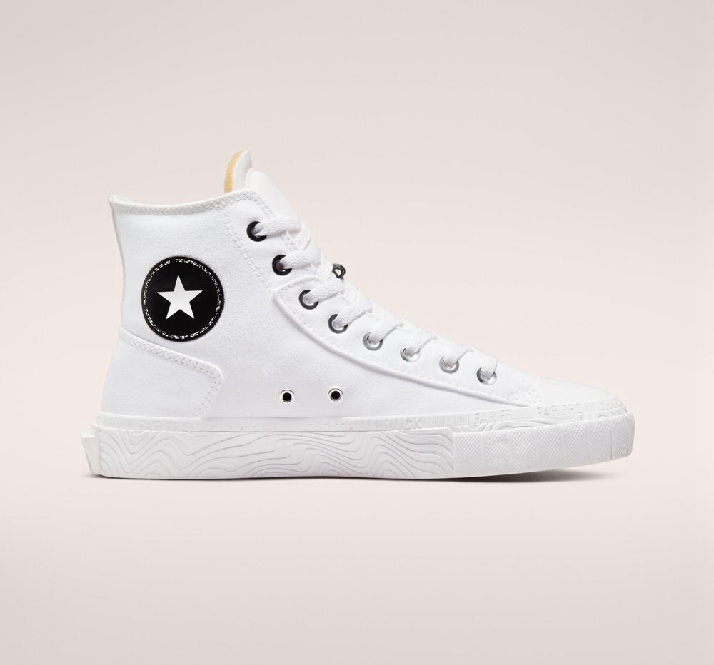 Converse Chuck Taylor Alt Star Canvas Unisex Höga Herr Vita Svarta Vita | 176823QWB