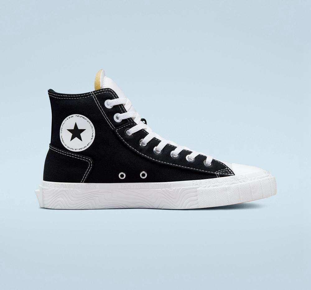 Converse Chuck Taylor Alt Star Canvas Unisex Höga Dam Svarta Vita Vita | 198027EIH