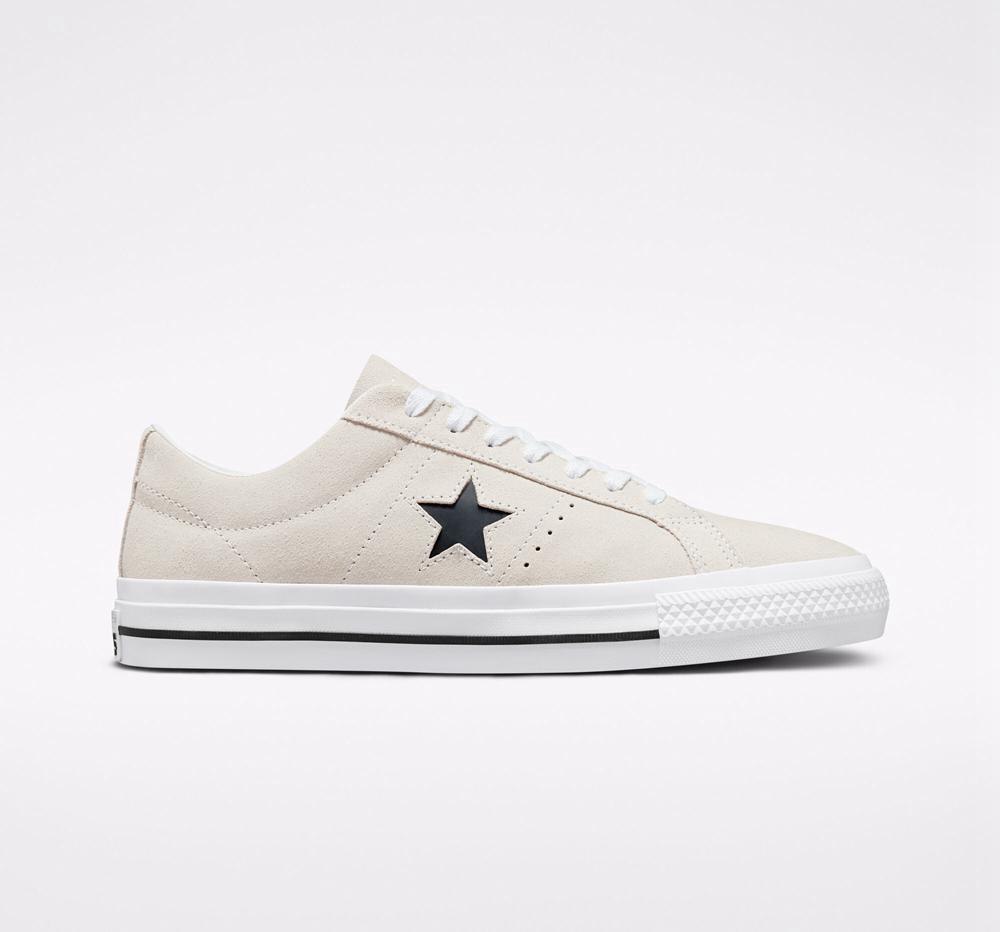 Converse Cons One Star Pro Mocka Skate Låga Herr Vita Svarta | 703164LCI
