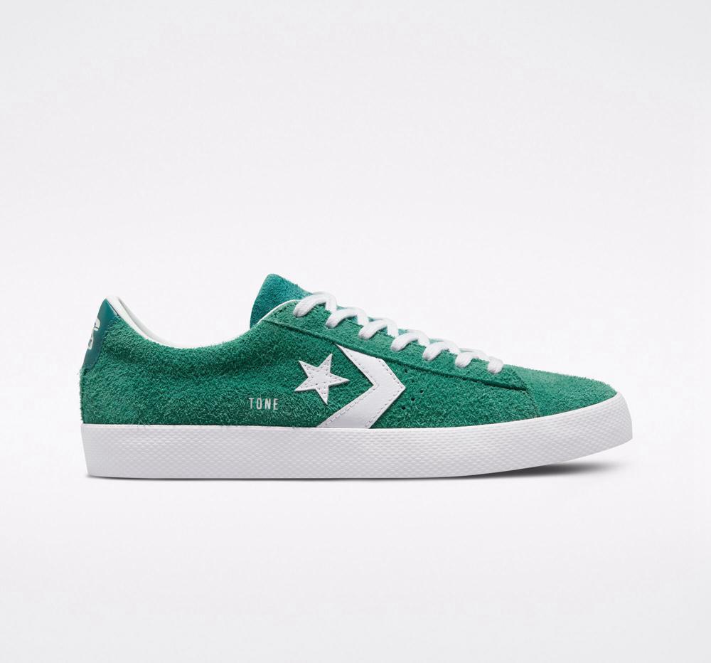 Converse Cons Pl Vulc Pro Mocka Skate Låga Herr Gröna | 418596WMI