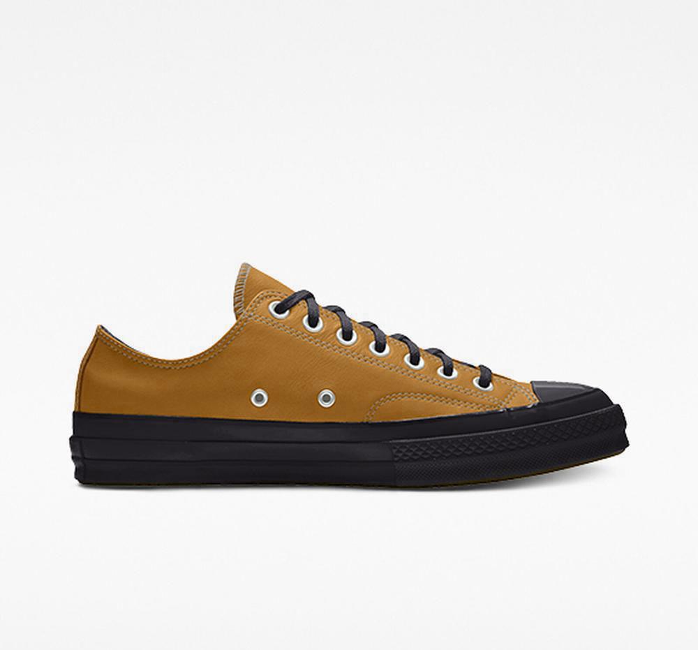 Converse Custom Chuck 70 Läder By You Unisex Låga Herr Bruna | 407163NPI